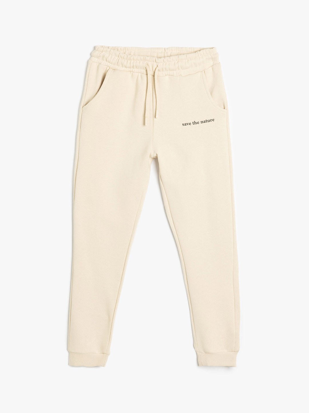 

Koton Boys Pure Cotton Joggers, Beige