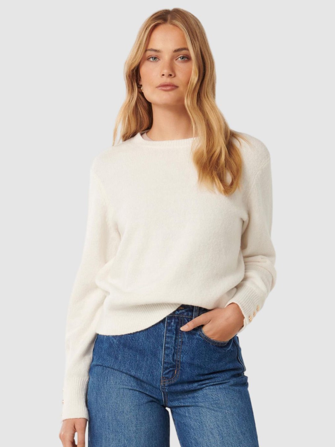 

Forever New Women Pullover, White