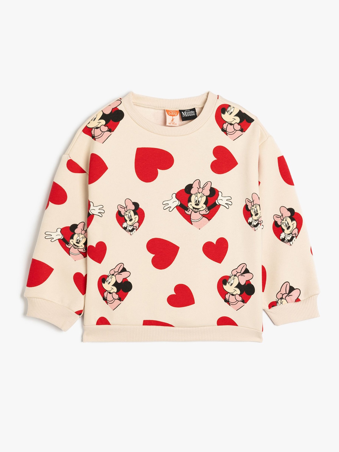 

Koton Girls Printed Sweatshirt, Beige