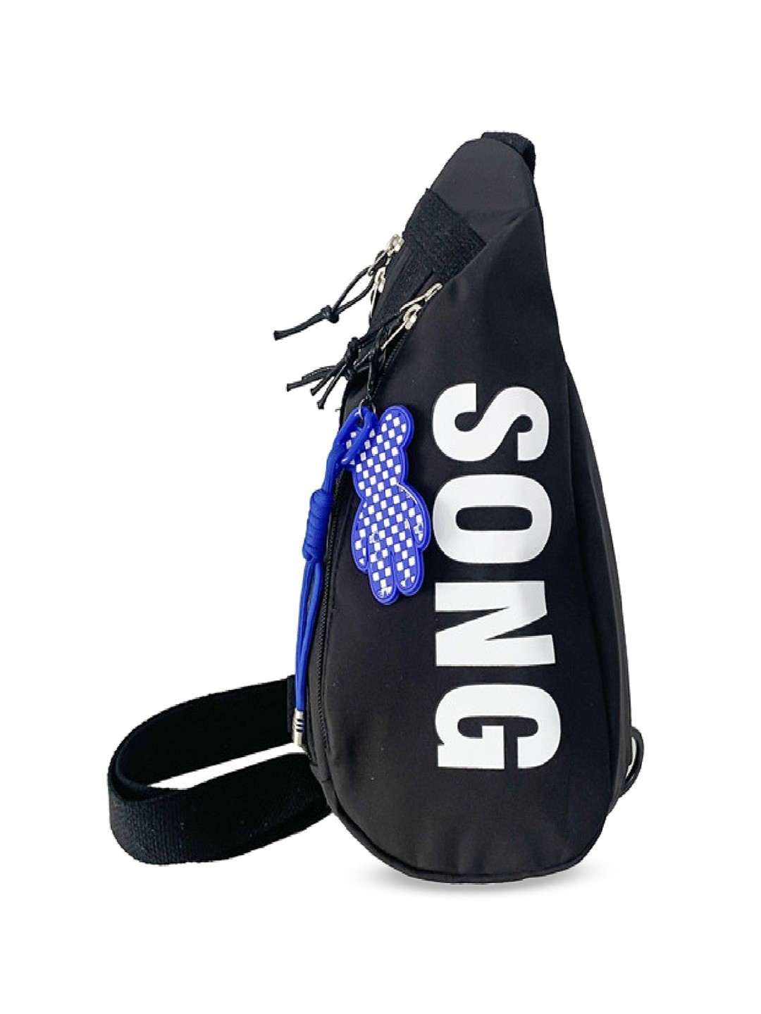 

StyleCast Black Typography Printed Crossbody Bag