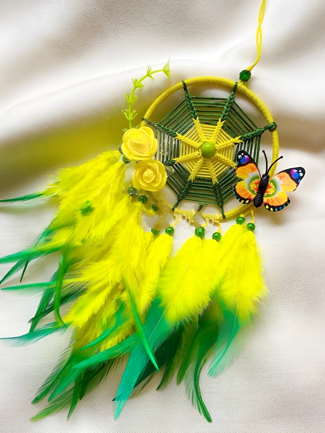

UVID ART AND CRAFT SUPPLIES Dream Catcher, Yellow
