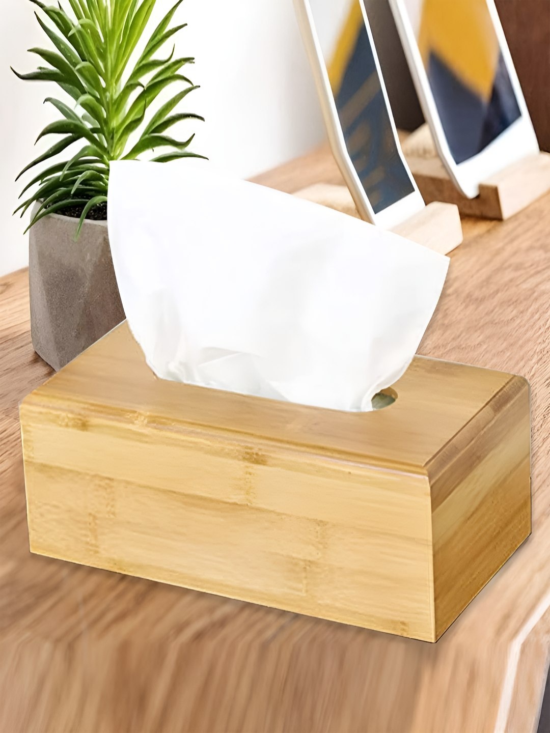 

HOKIPO Brown Wood Tissue Holders
