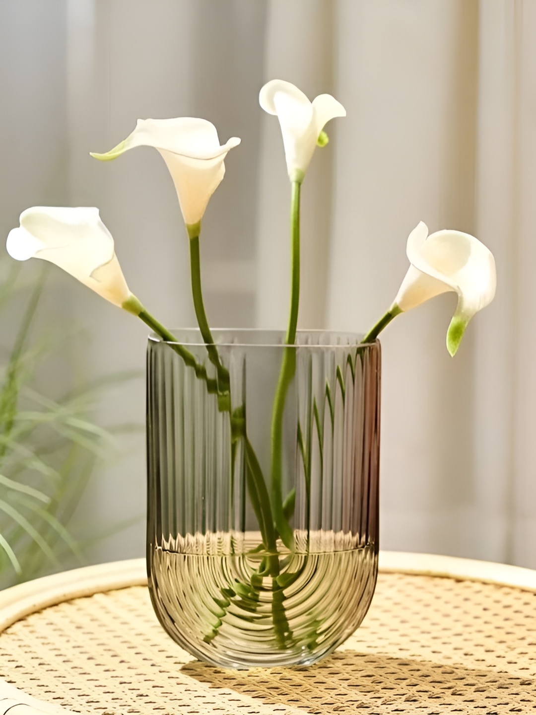 

Clovefry Transparent Glass Flower Vase