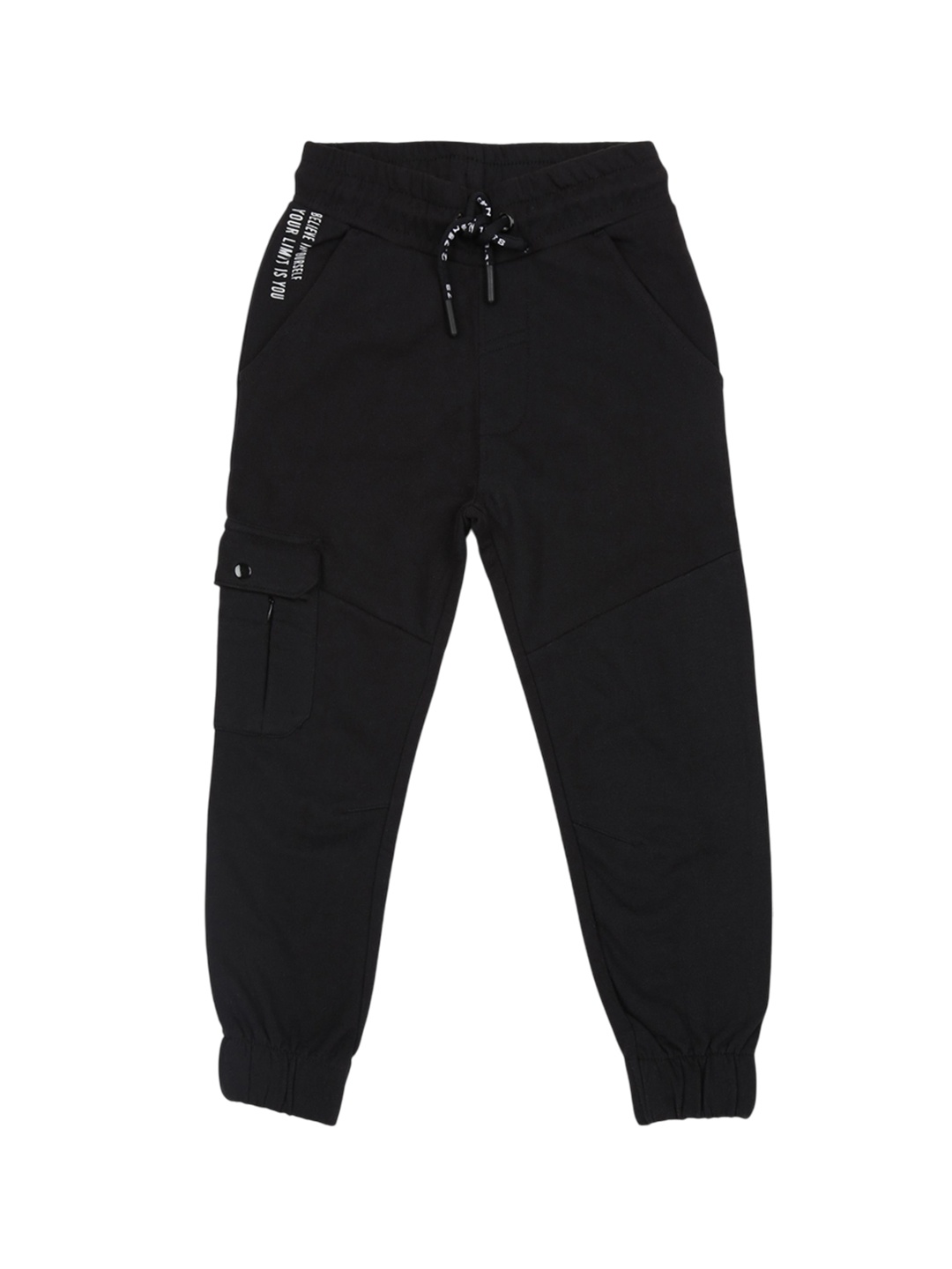 

Billion Boys Regular Fit Cotton Joggers, Black