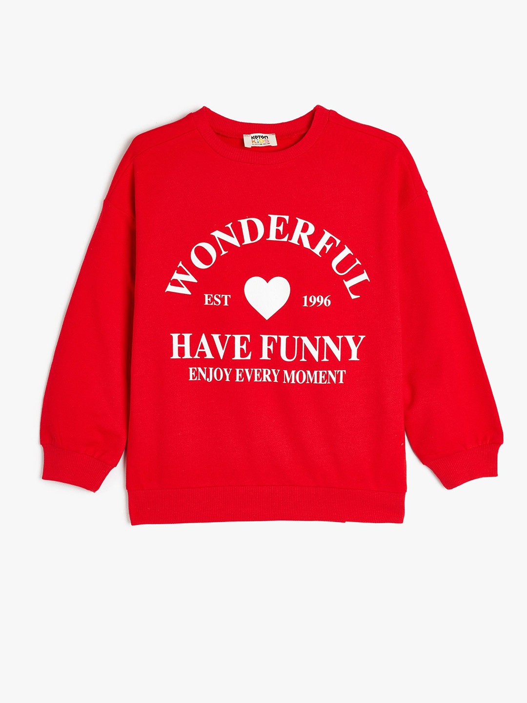 

Koton Girls Printed Sweatshirt, Red
