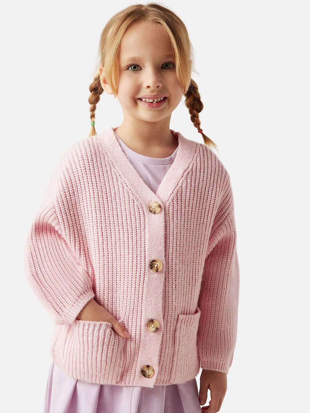 

Juniors by Babyshop Girls Floral Polyester Longline Tailored Jacket, Pink