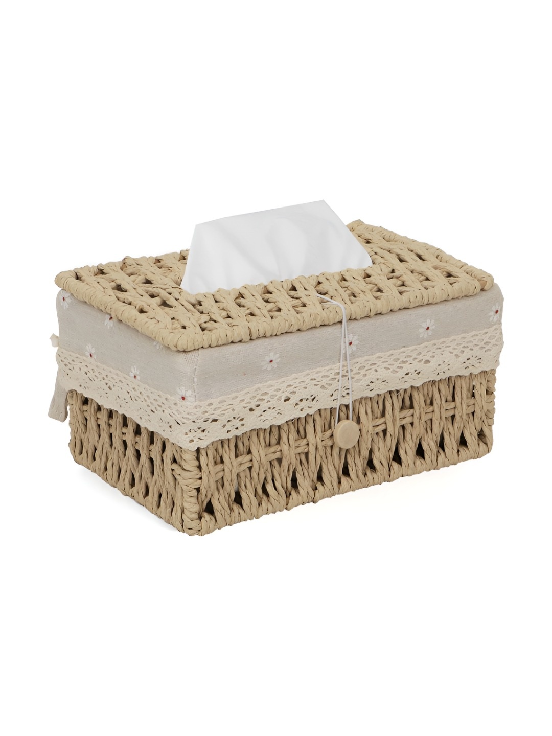 

HOKIPO Beige Bamboo Tissue Holders