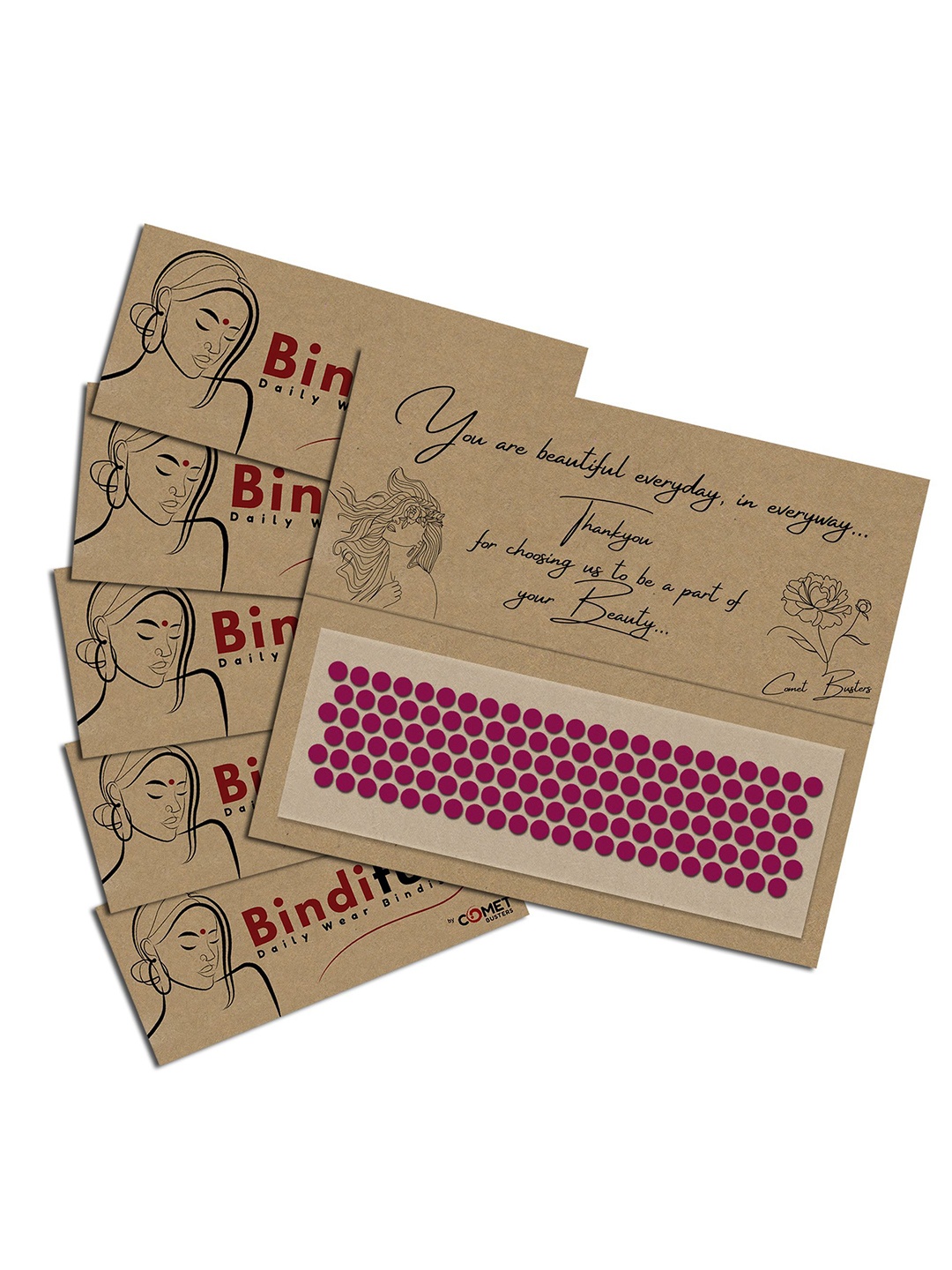 

Comet Busters Bindiful Traditional Bindi - Hot Pink