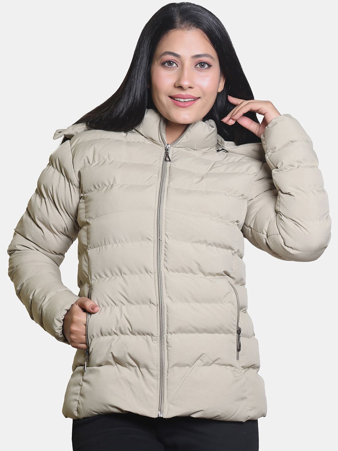 

BAESD Women Windcheater and Water Resistant Puffer Jacket, Sea green