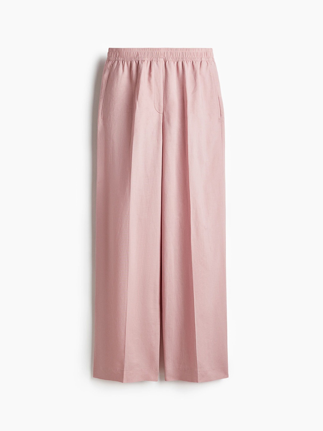 

H&M Women Wide Pull-On Trousers, Pink