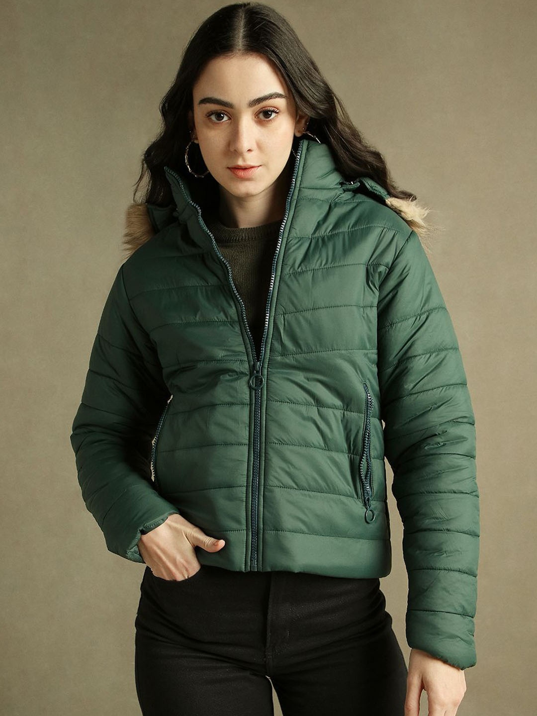 

DL Woman Women Puffer Jacket, Green