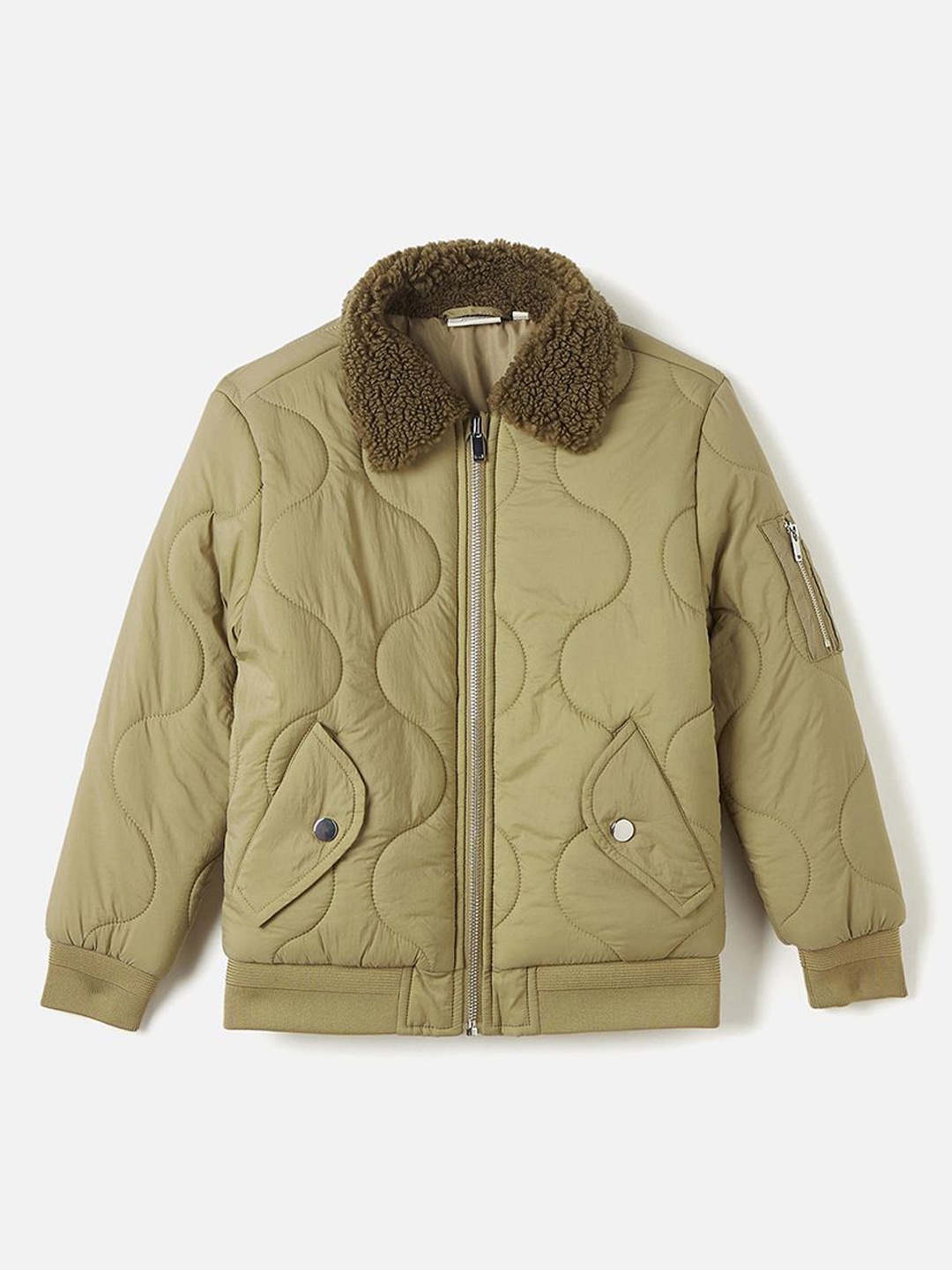 

Juniors by Babyshop Boys Polyester Quilted Jacket, Green