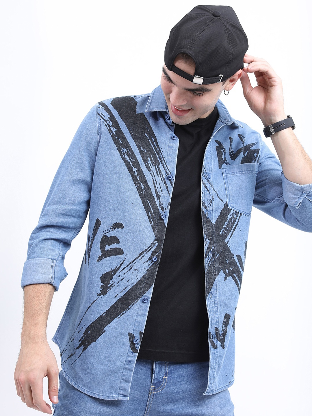

KETCH Men Slim Fit Printed Casual Shirt, Blue