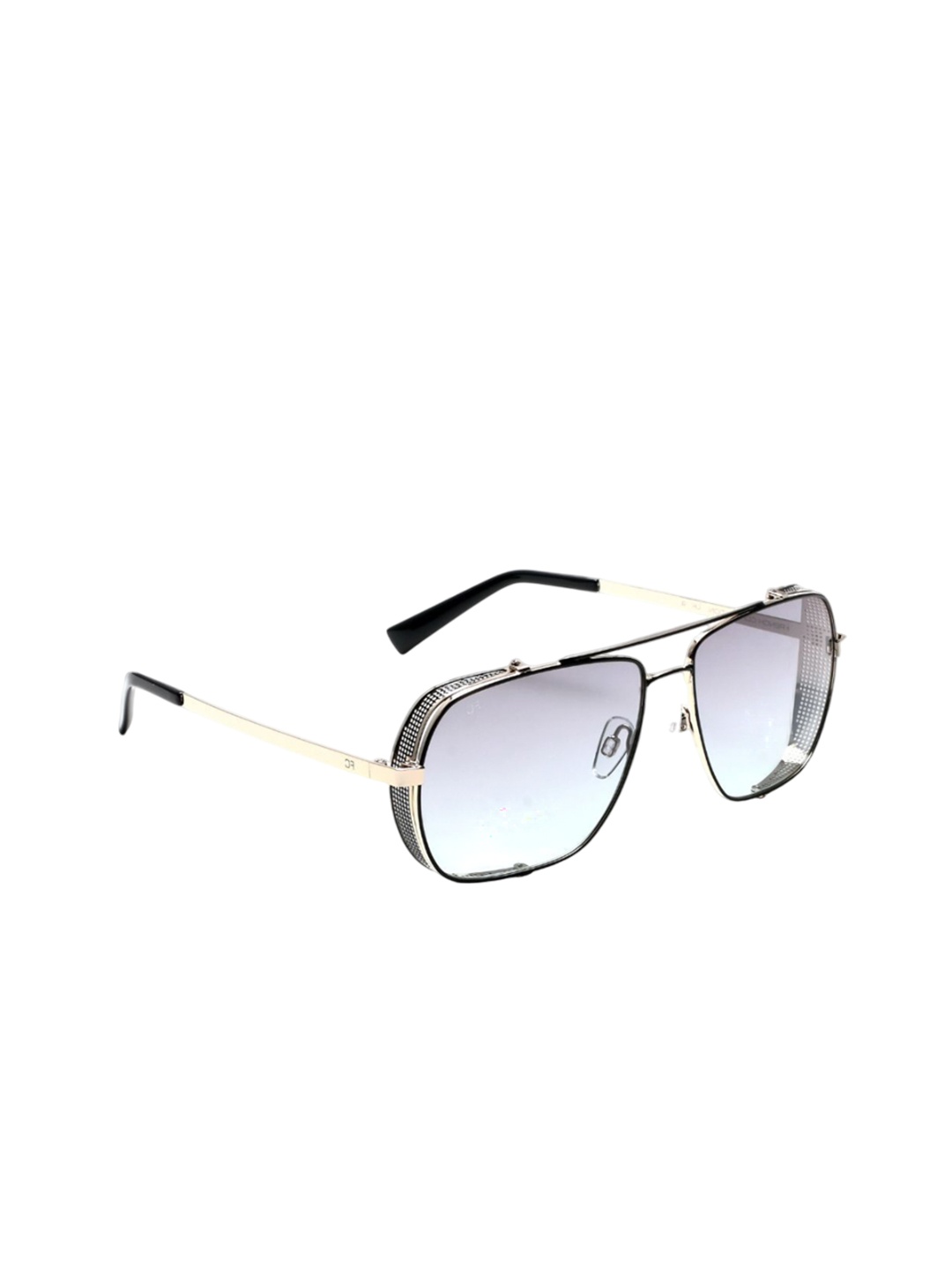 

French Connection Unisex Rectangle Sunglasses with UV Protected Lens, Blue