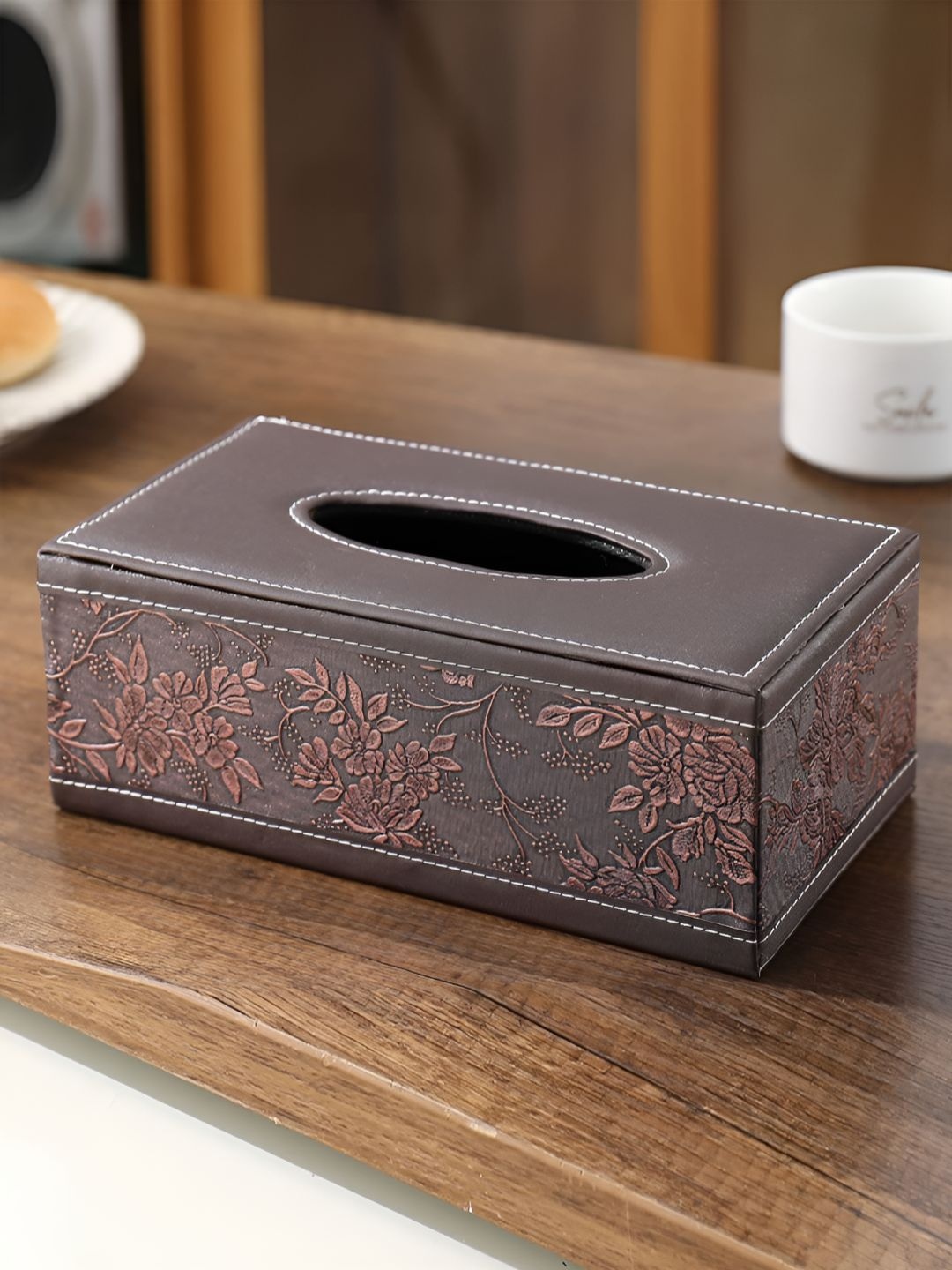 

HOKIPO Brown Plastic Tissue Holders