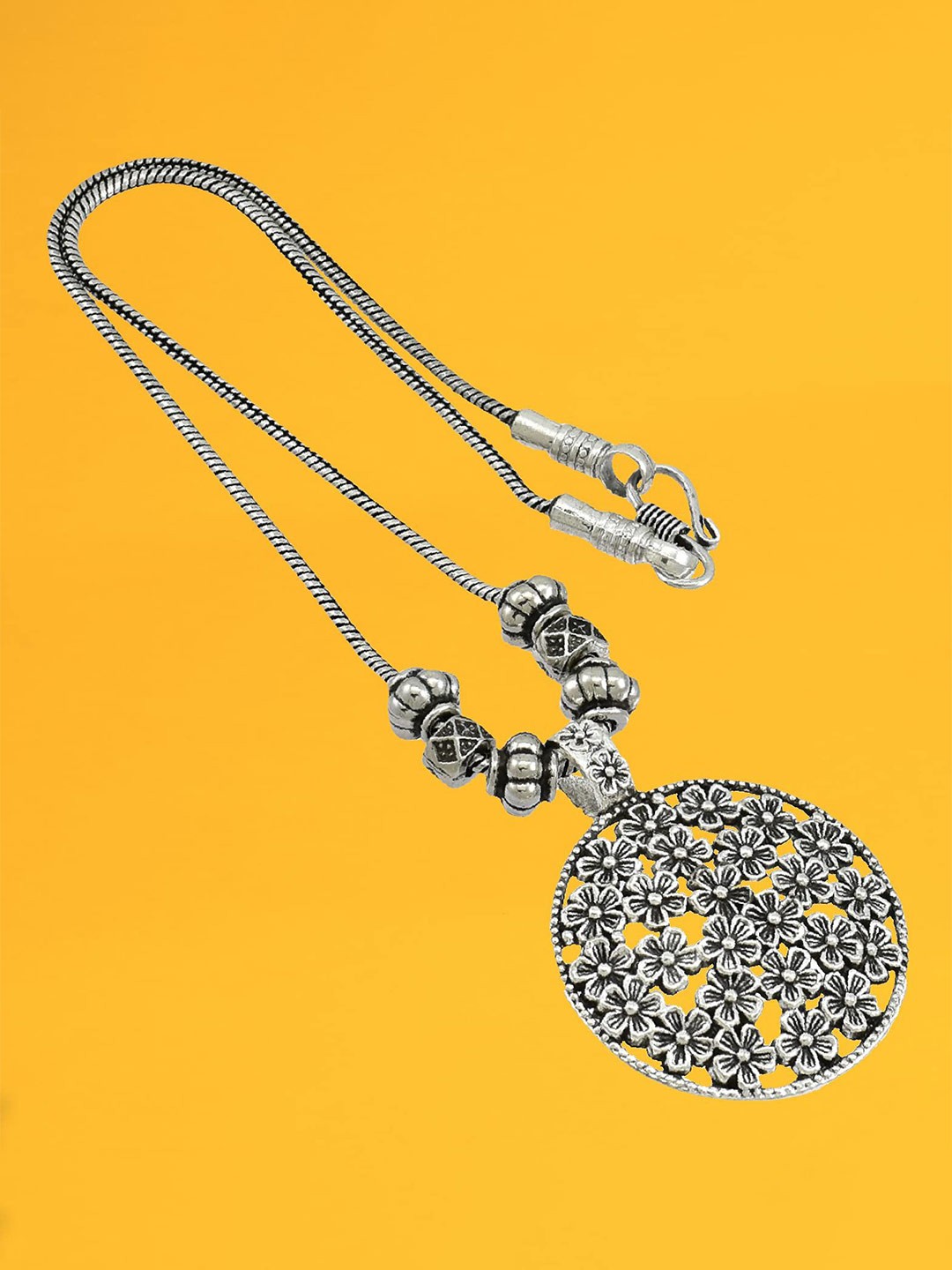 

HIGH TRENDZ Handcrafted Necklace, Silver