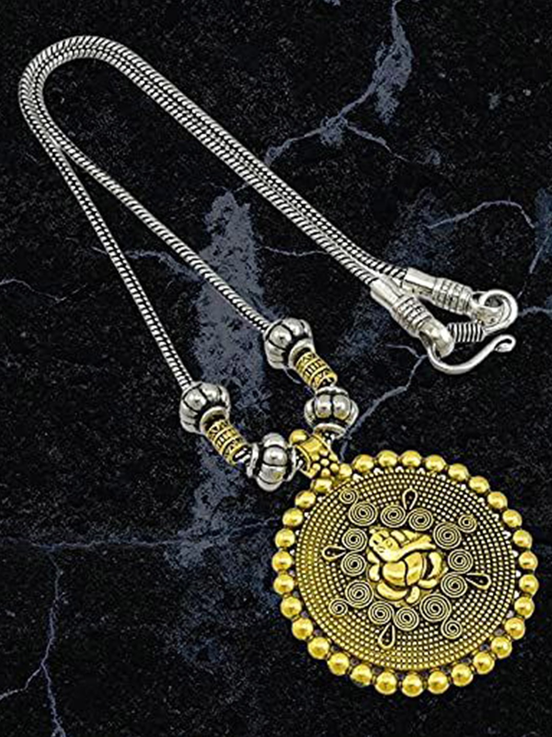 

HIGH TRENDZ Handcrafted Necklace, Silver