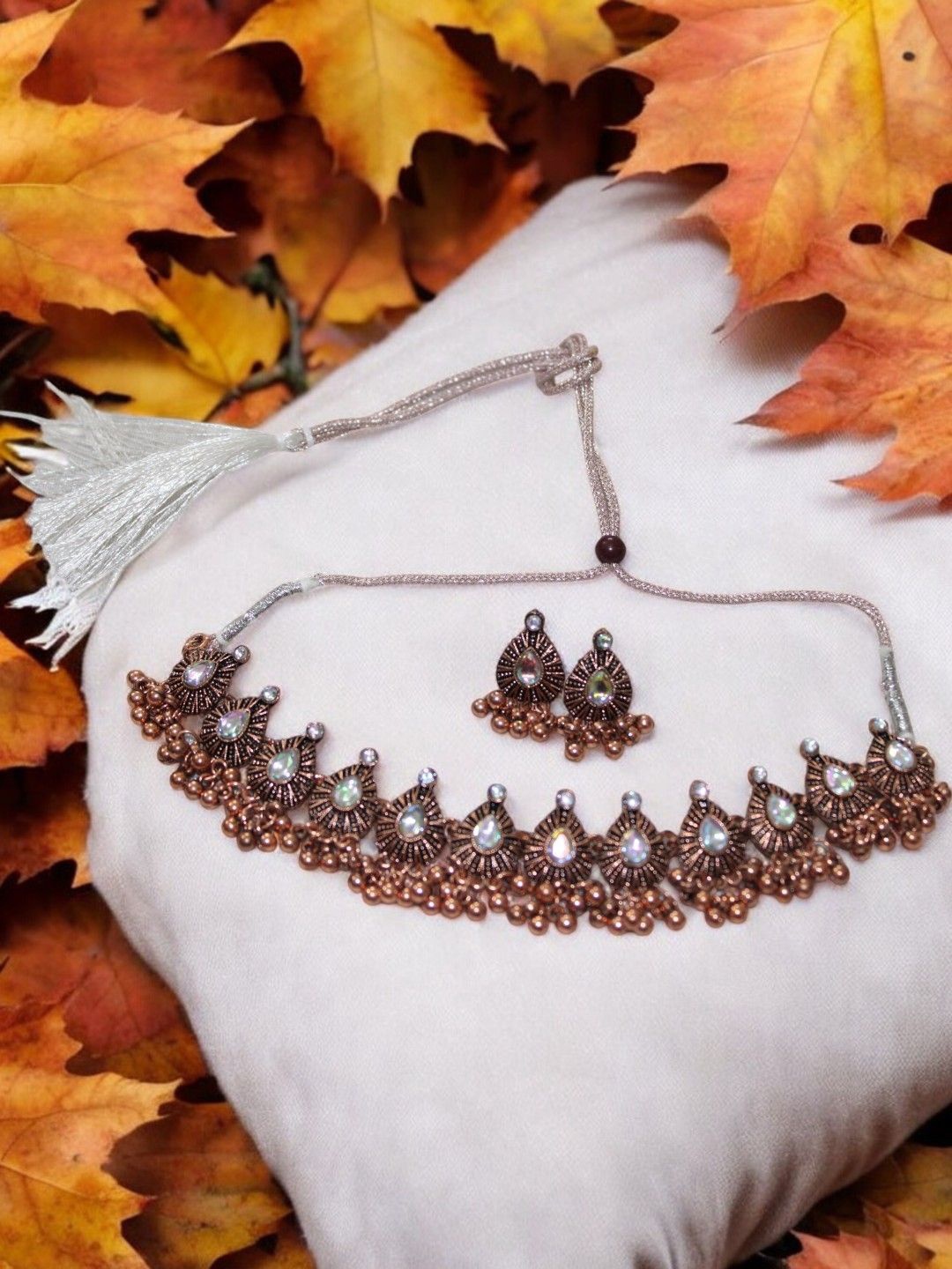 

Jolly Faces Copper Jewellery Set