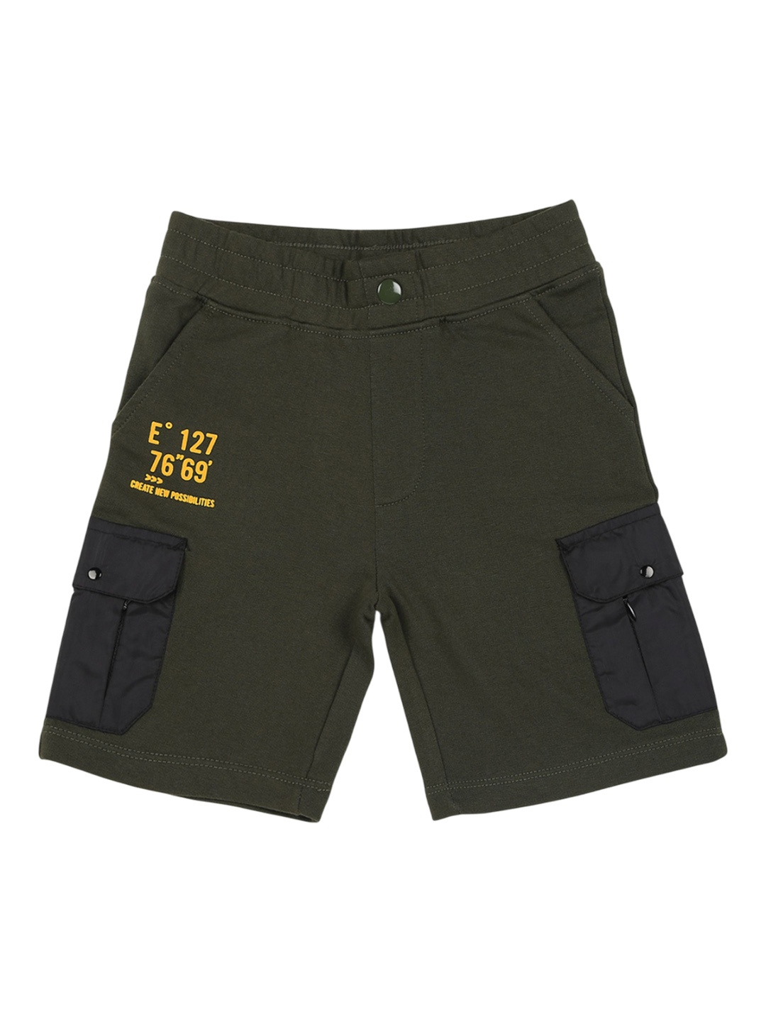 

Billion Boys Regular Fit Mid-Rise Cargo Shorts, Olive