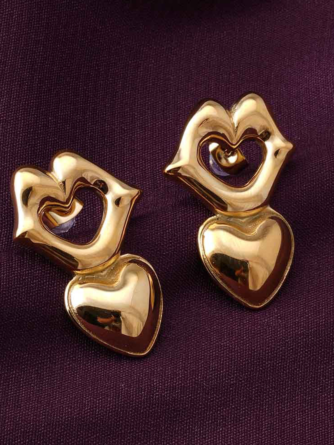 

PALMONAS Classic Studs Earrings, Gold