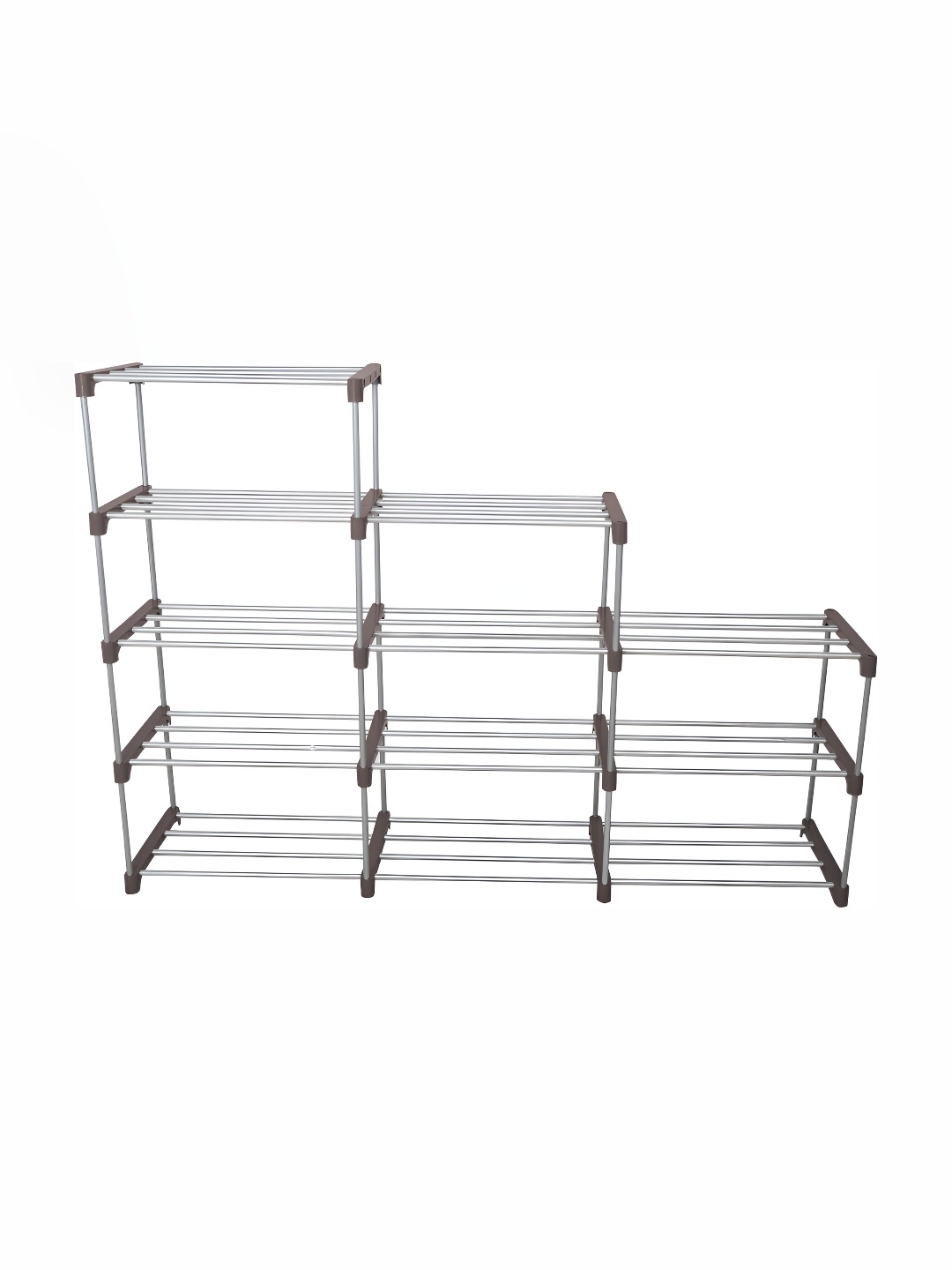 

Decent Hut Brown 12 Tier Stainless Steel Shoe Rack