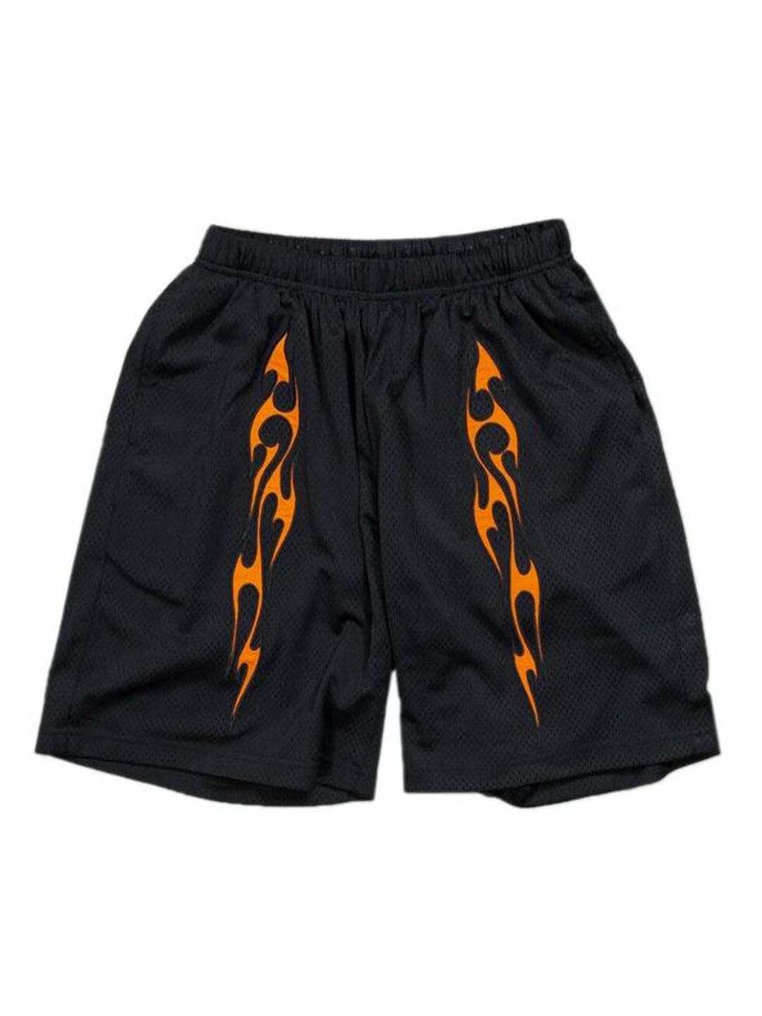 

Pleasures Men Flame Mesh Shorts, Black