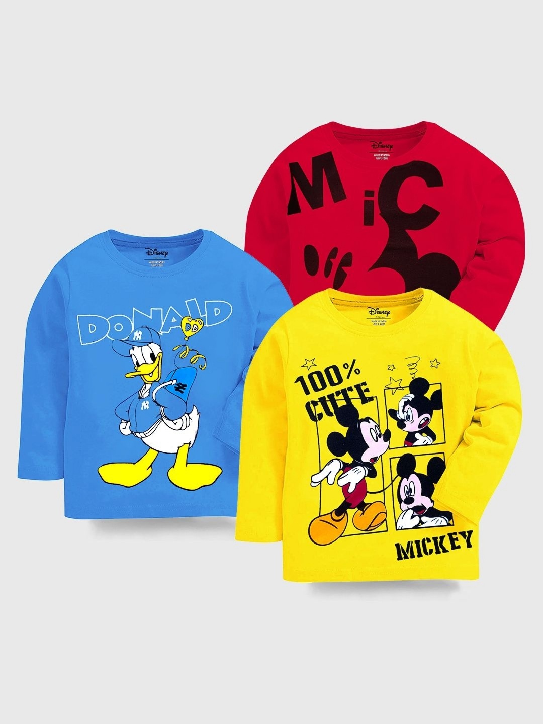 

Disney By Miss and Chief Boys 3 Printed Applique T-shirt, Multi