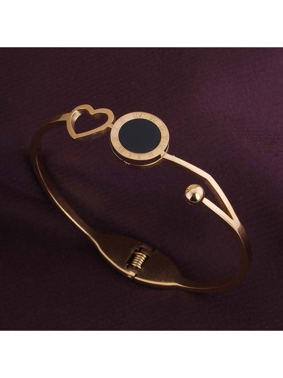 

PALMONAS Women Gold-Plated Cuff Bracelet