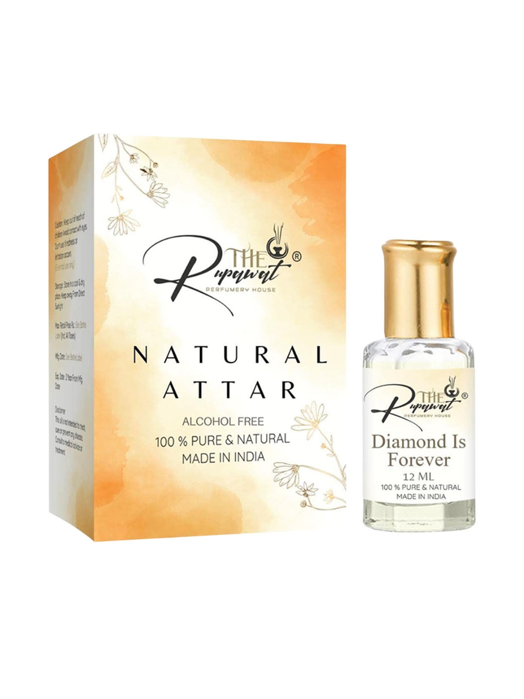 

THE RUPAWAT Diamond Is Forever Perfumery House Attar - 12 ml, Transparent