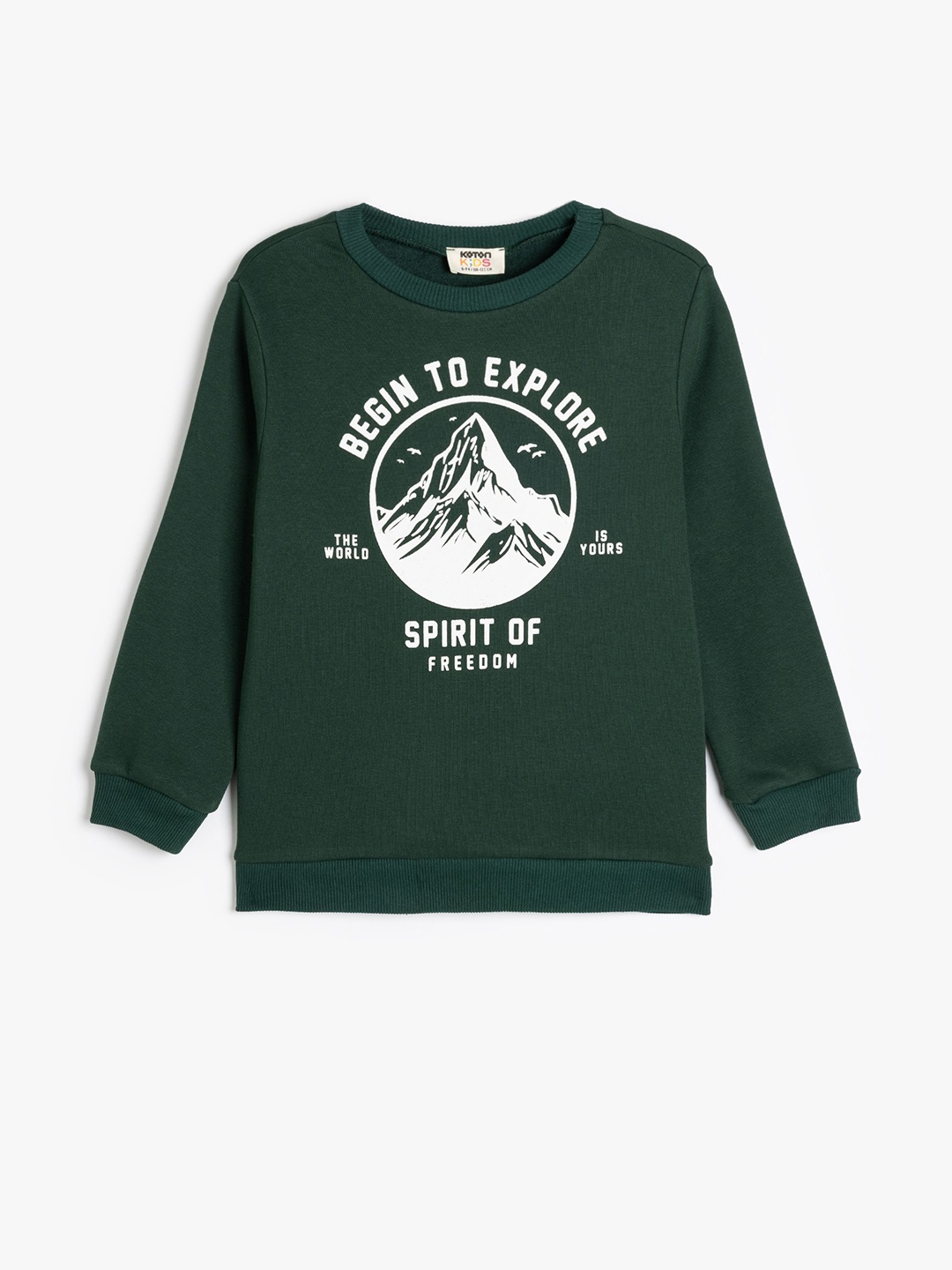 

Koton Boys Printed Sweatshirt, Green