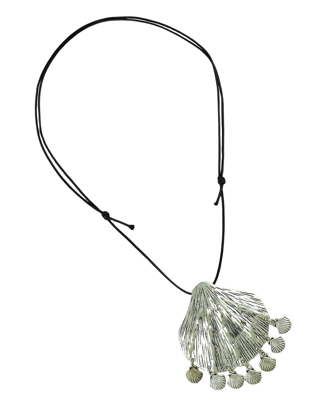 

HIGH TRENDZ Oxidised Necklace, Silver