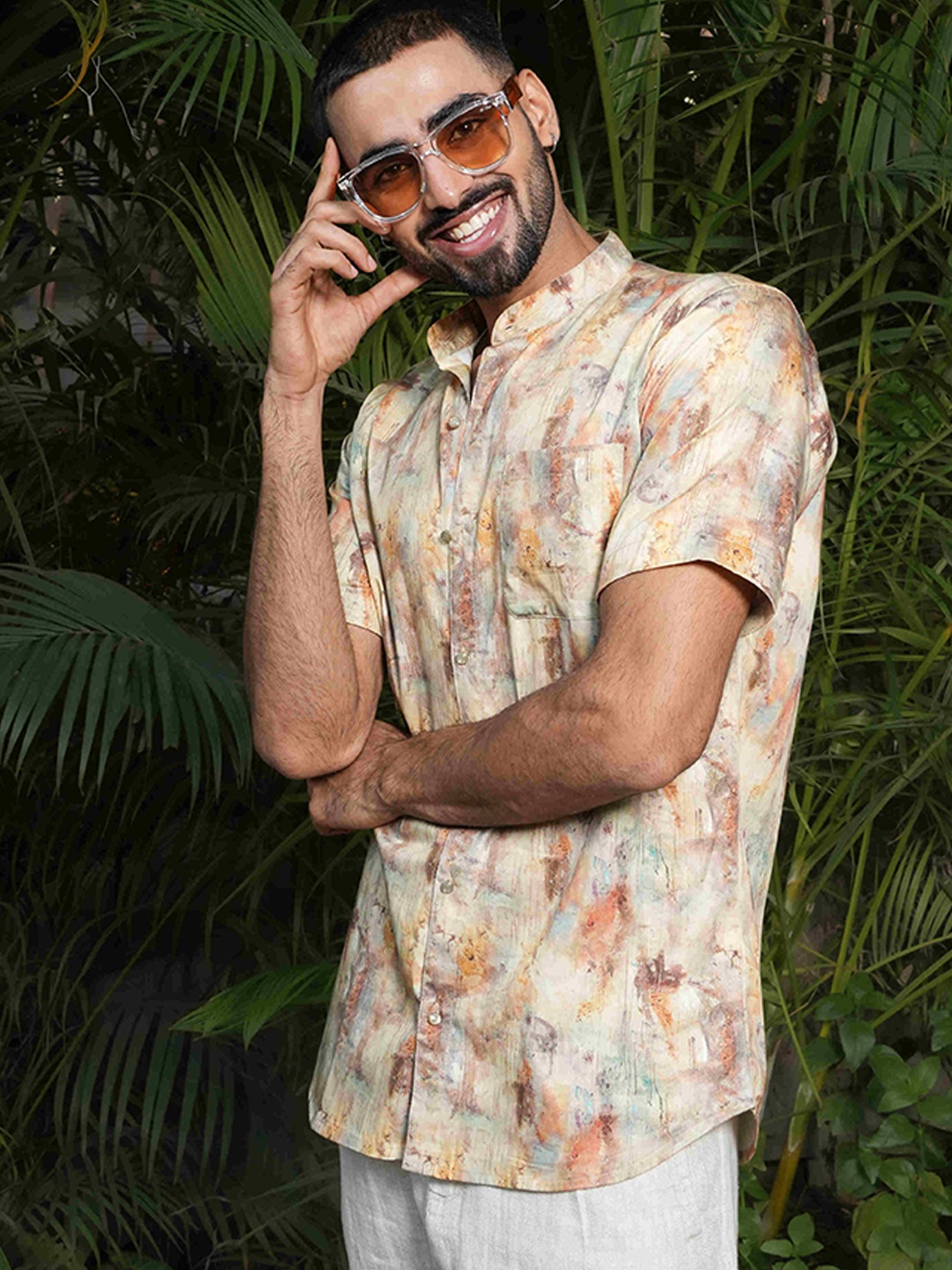 

Ethnic India Men Printed Kurta, Yellow
