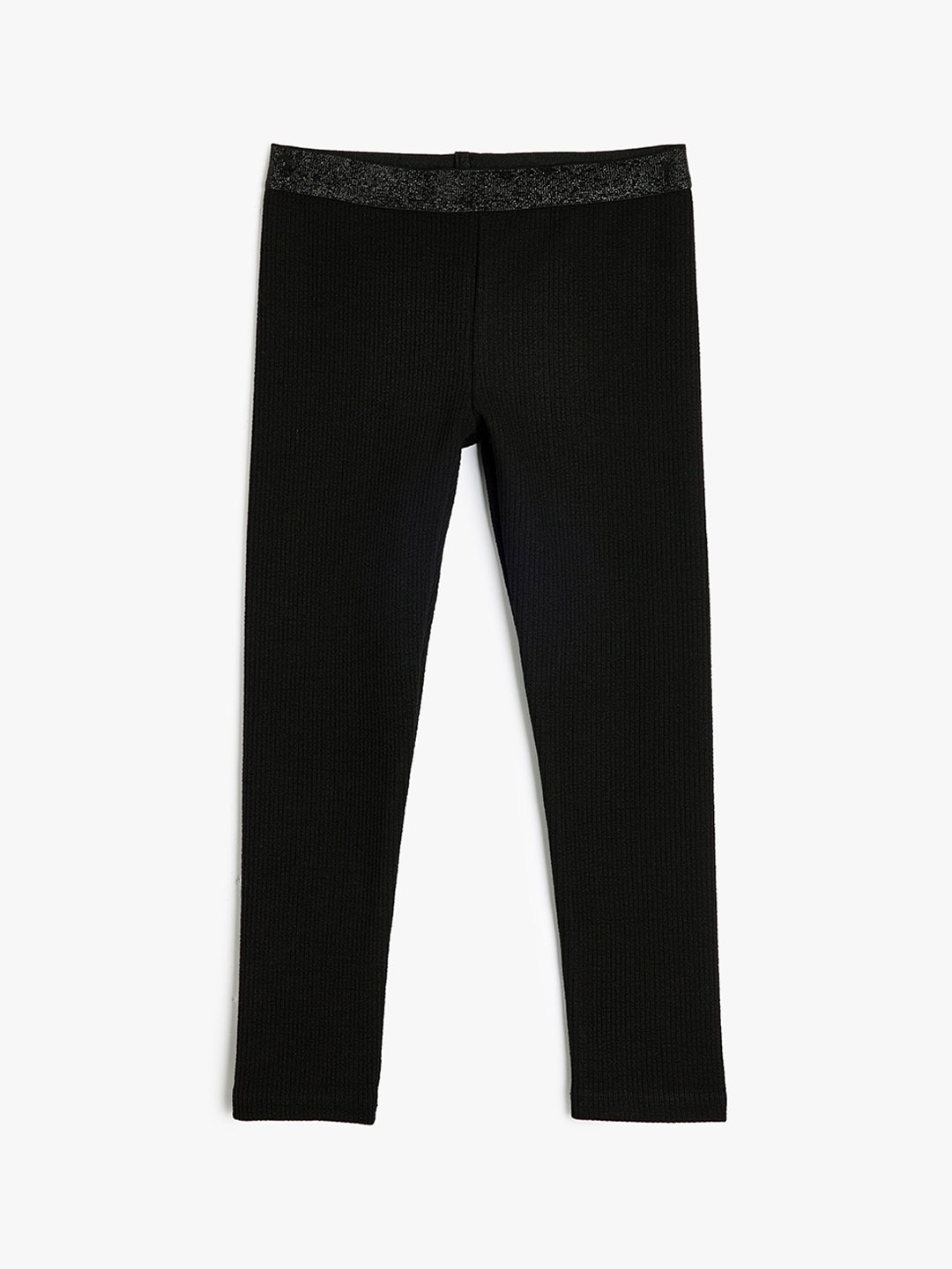 

Koton Girls Ankle Length Leggings, Black