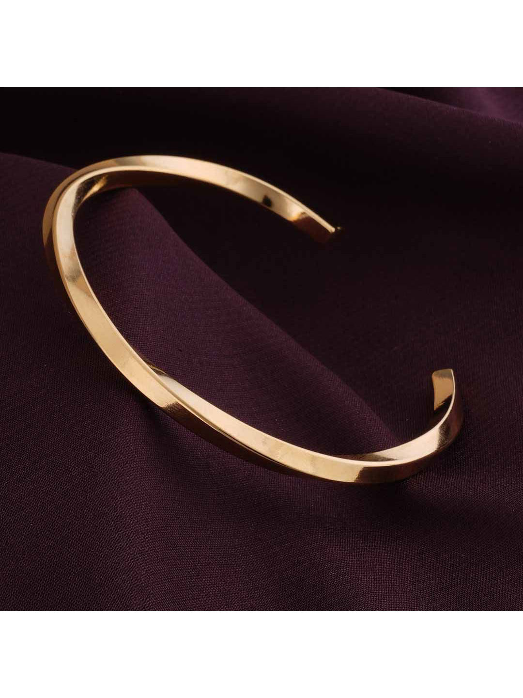 

PALMONAS Women Gold-Plated Bangle-Style Bracelet