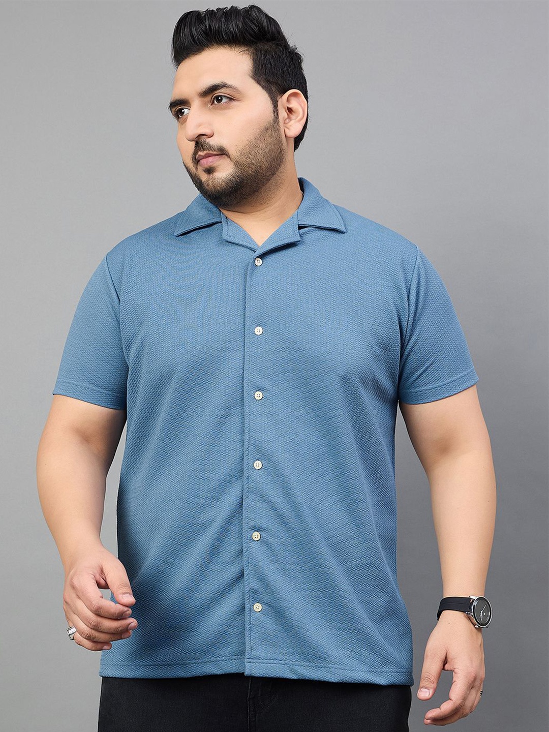 

bigbanana Men Opaque Casual Shirt, Blue