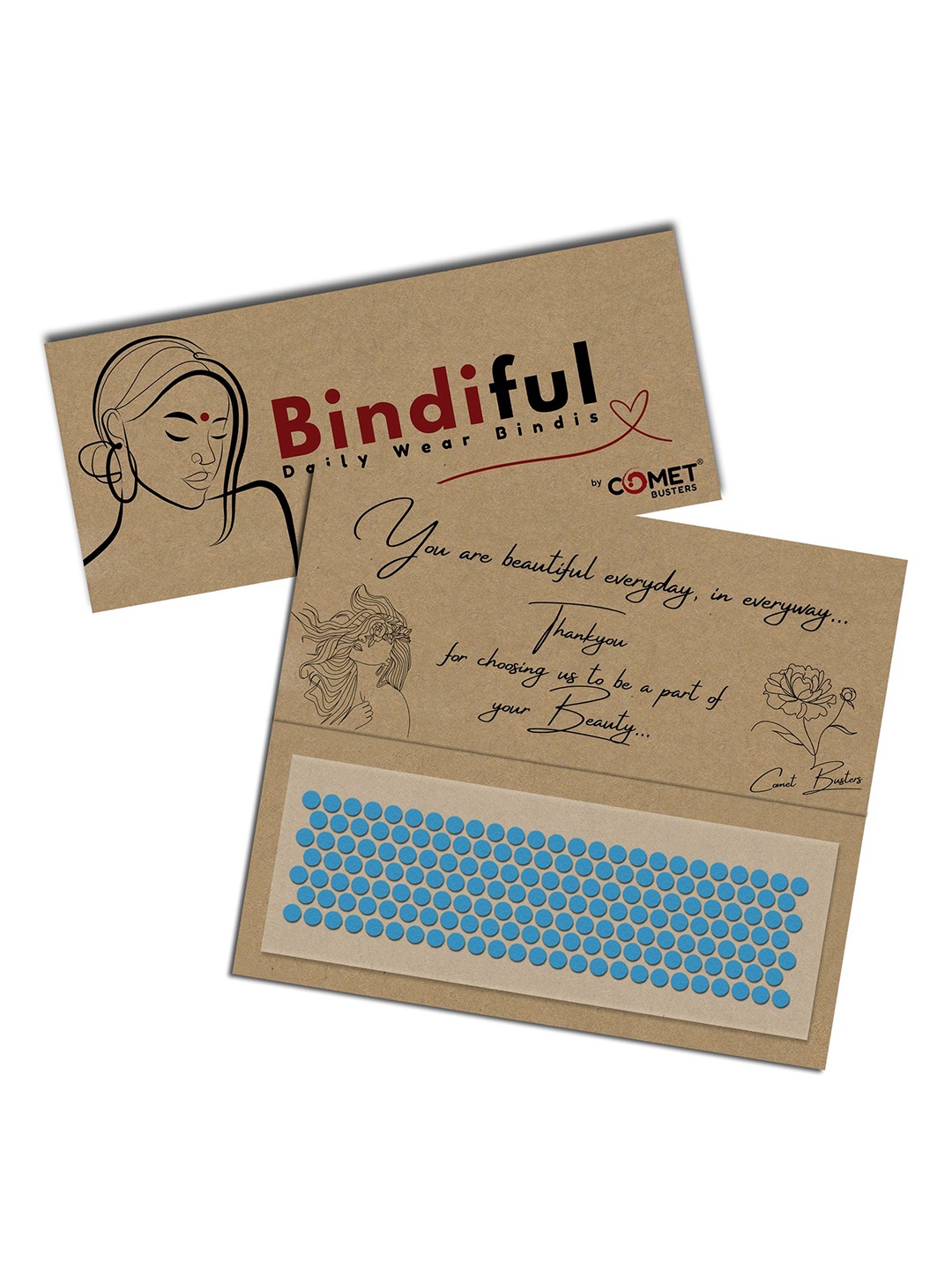 

Comet Busters Bindiful Traditional Bindi - Turquoise Blue
