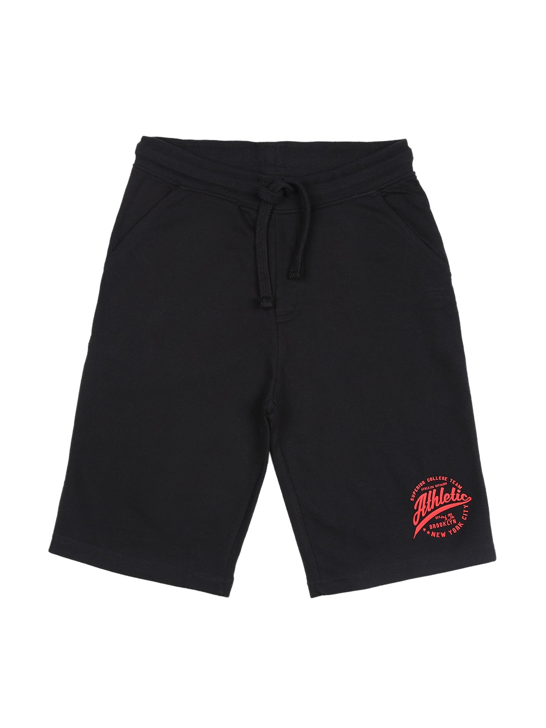 

Billion Boys Cotton Solid Regular Fit Shorts, Black