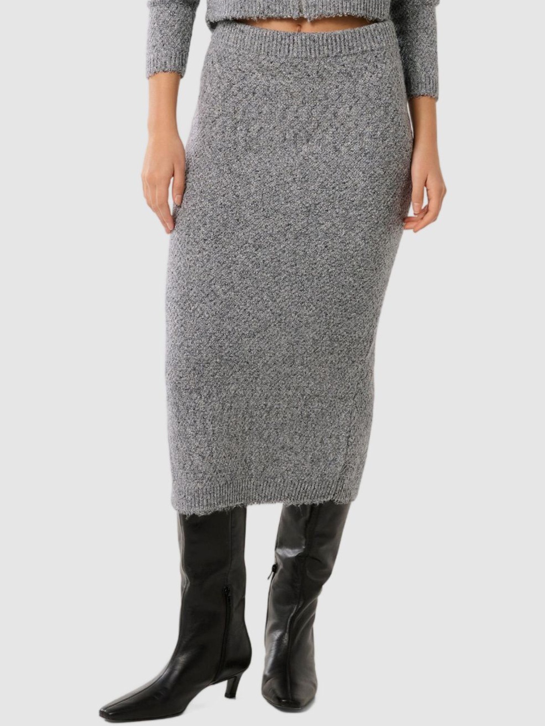 

Forever New Women Pencil Midi Skirt, Grey
