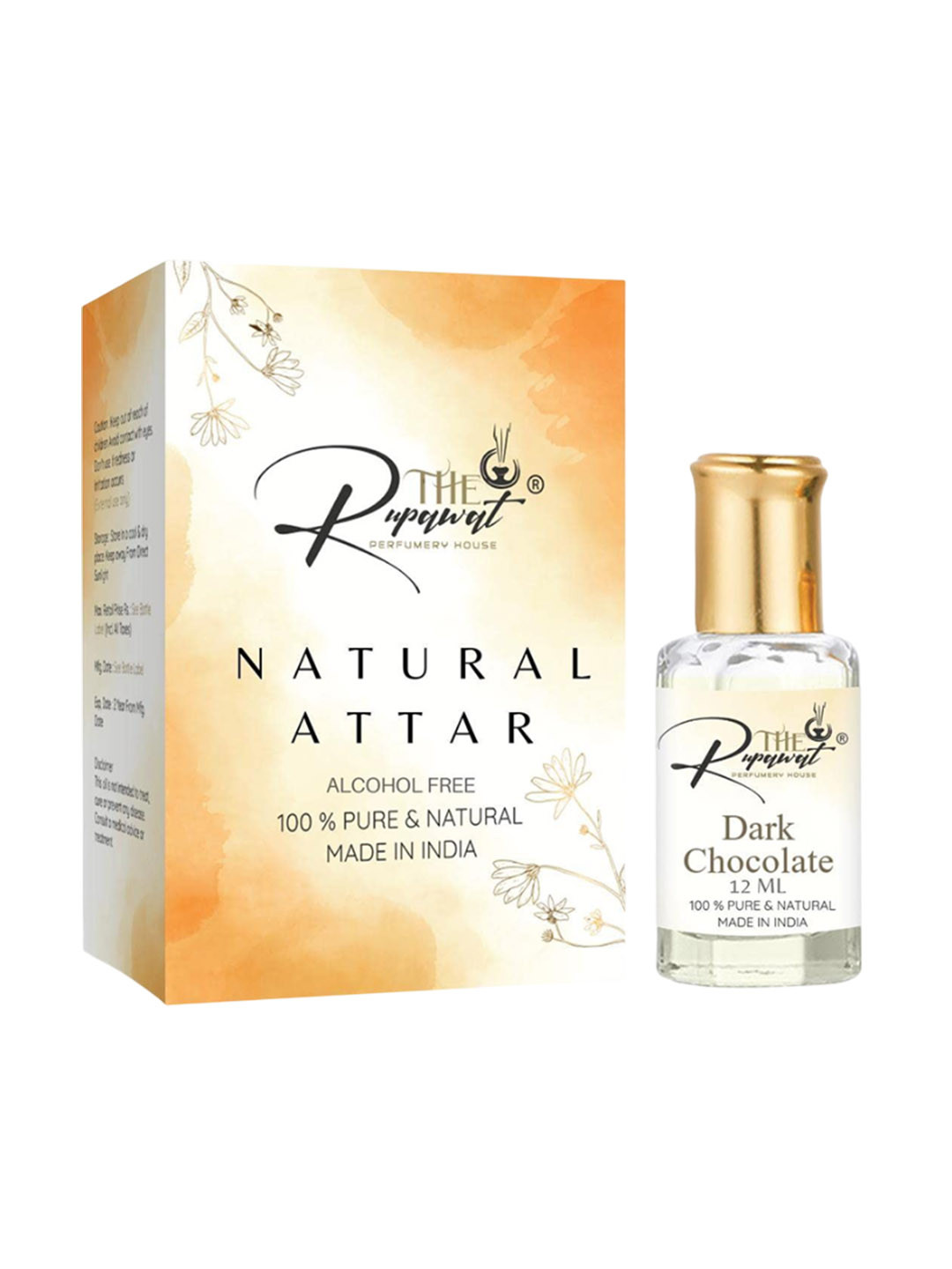 

THE RUPAWAT Perfumery House Cute Perfume 100% Natural & Pure Alcohol Free Attar - 12 ml, Transparent