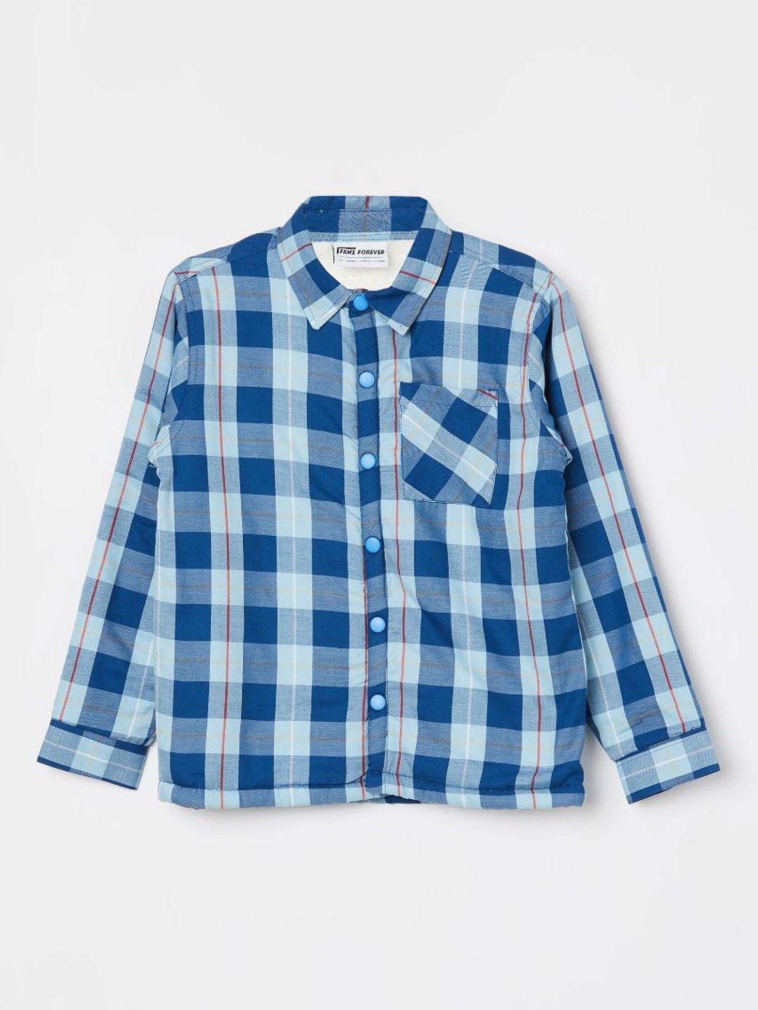 

Fame Forever by Lifestyle Boys Striped Knitted Jacket, Blue