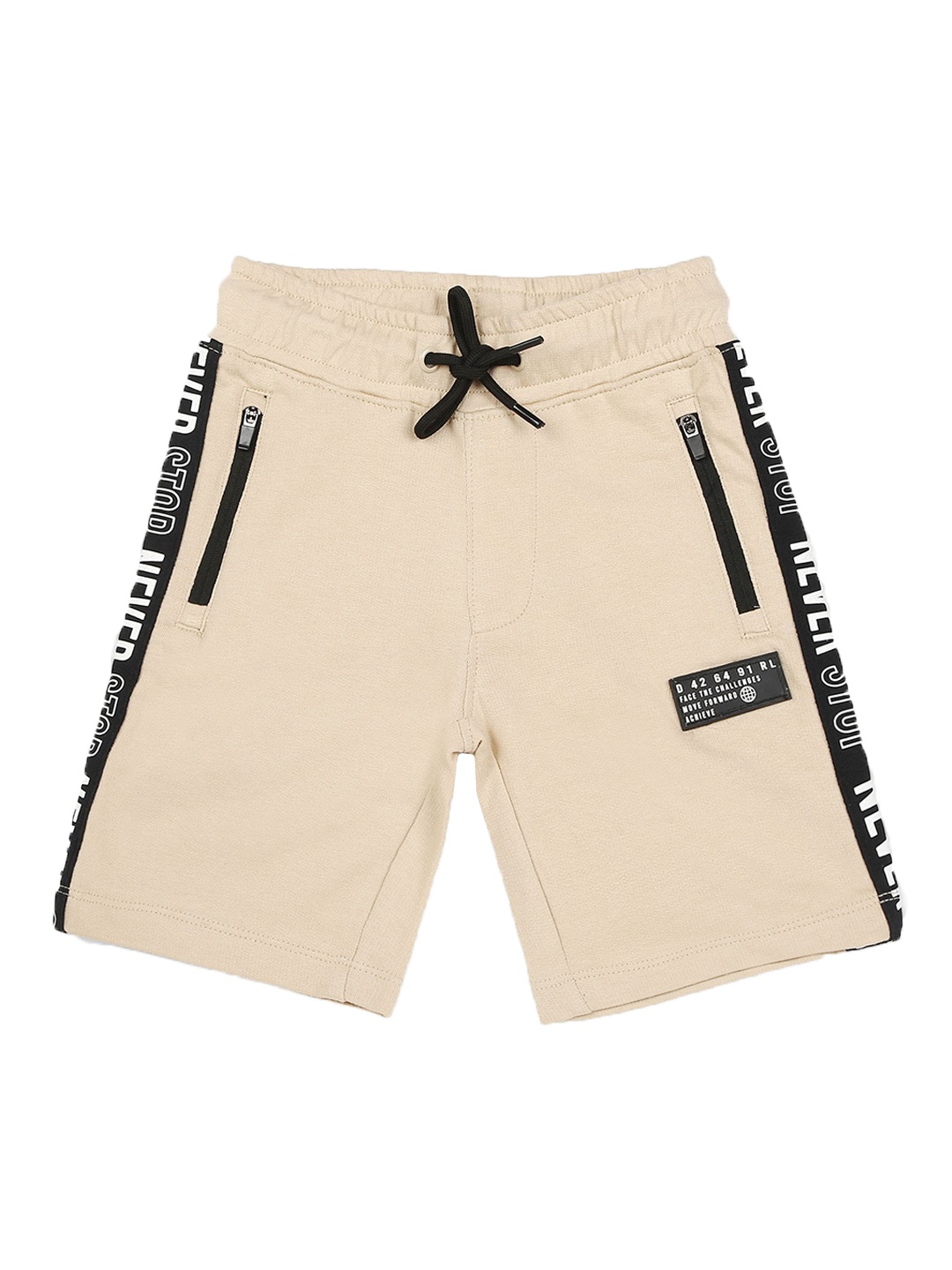 

Billion Boys Cotton Solid Regular Fit Shorts, Beige