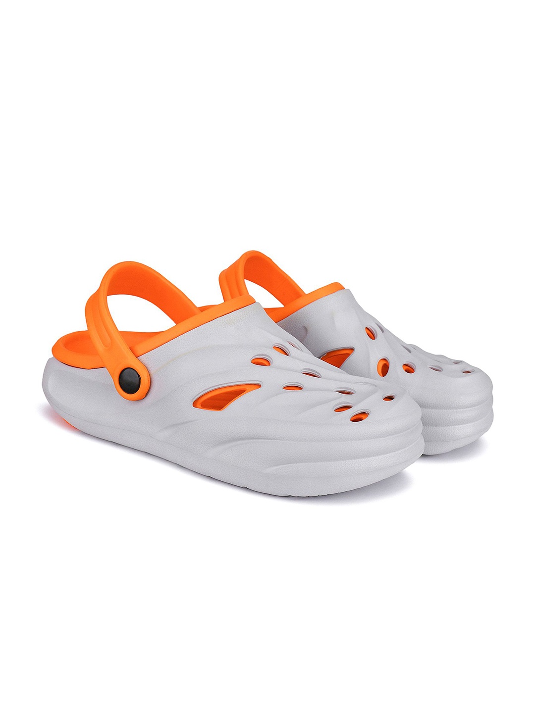 

BERSACHE Men Rubber Clogs, Orange