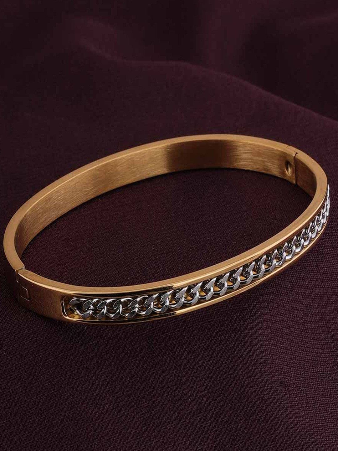 

PALMONAS Women Gold-Plated Bangle-Style Bracelet