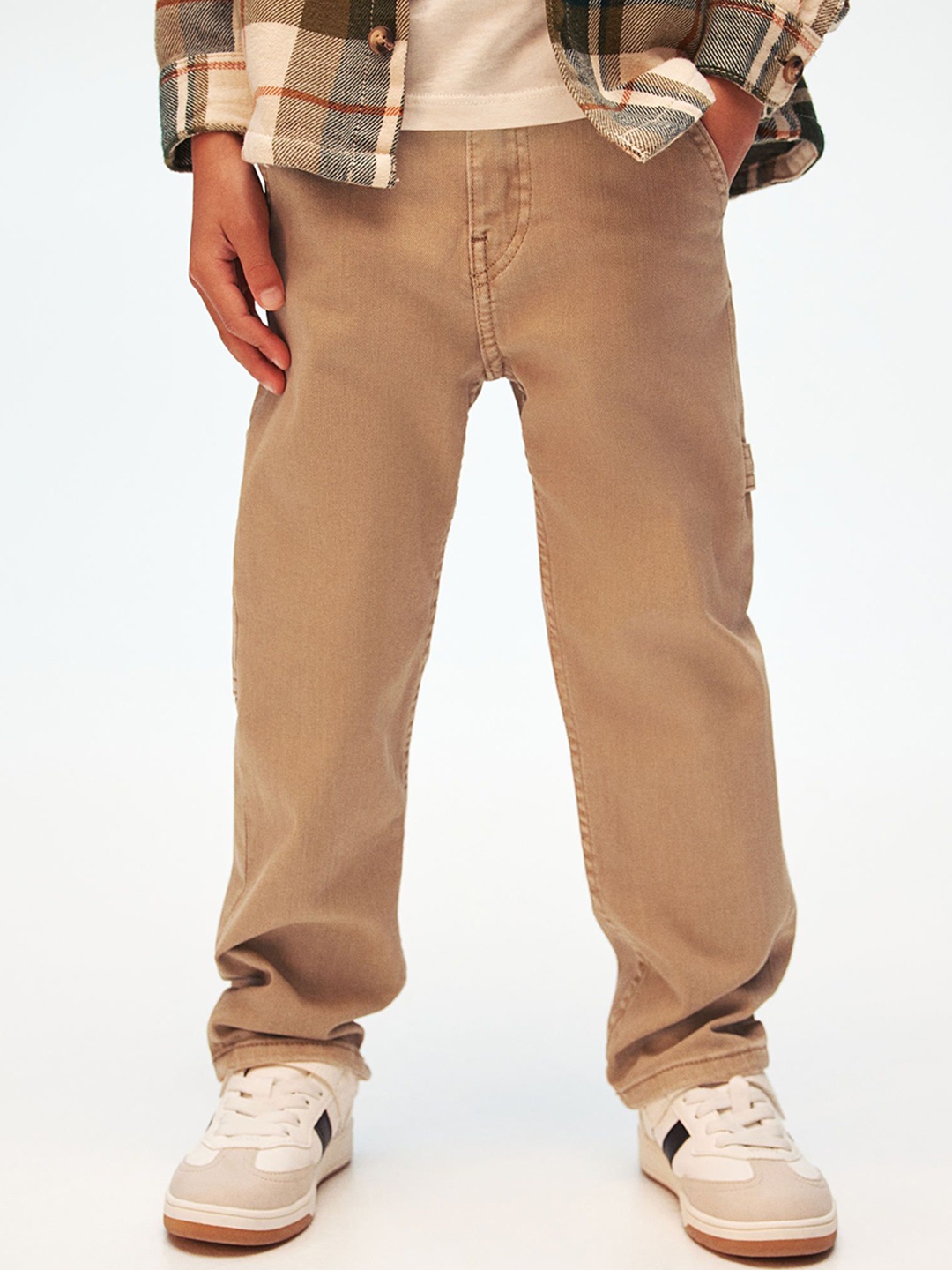 

H&M Boys Relaxed Fit Carpenter Trousers, Beige