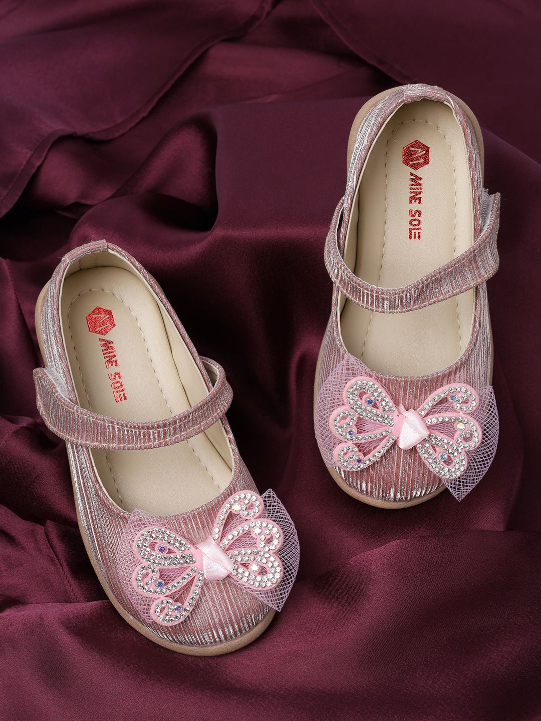 

Minesole Girls PU Flatforms, Pink