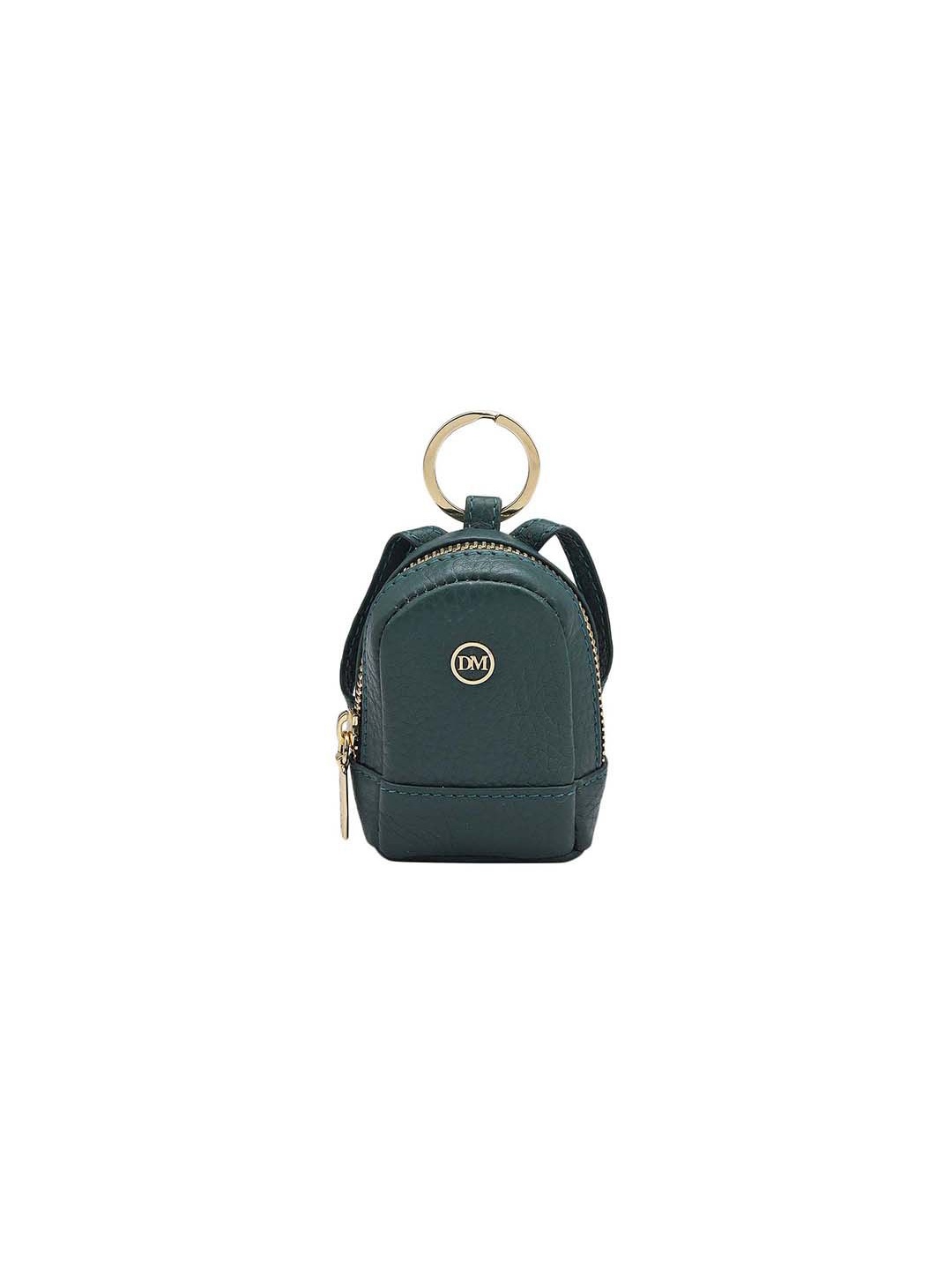 

Da Milano Green Textured Leather Key Chain