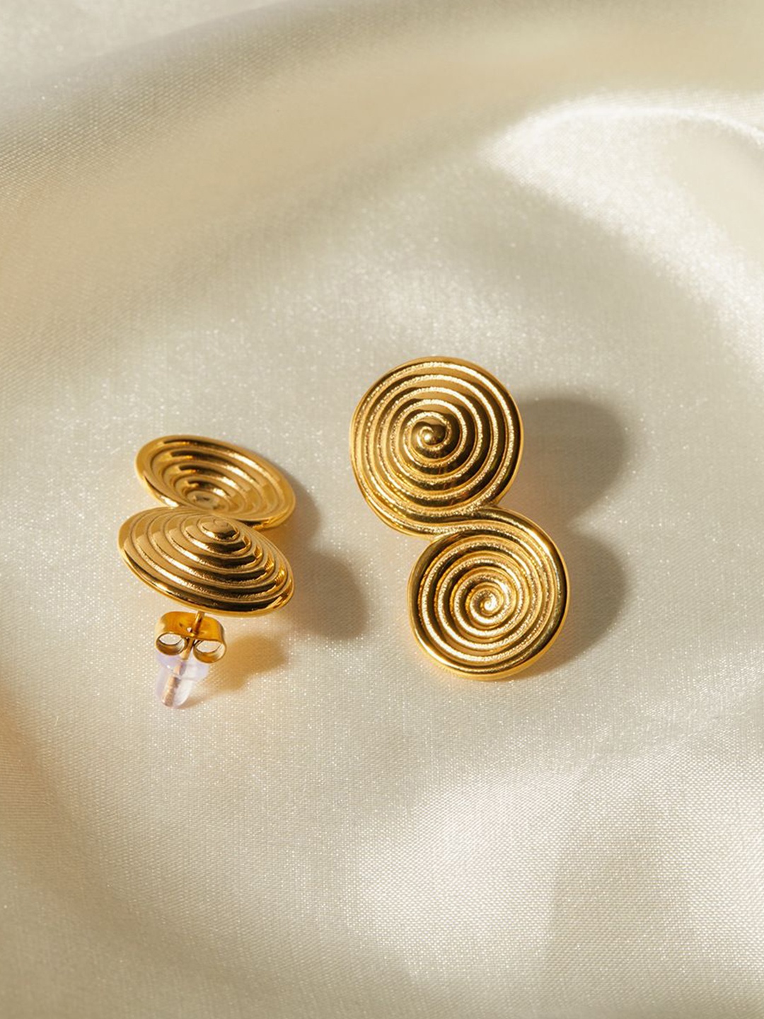 

PALMONAS Classic Studs Earrings, Gold