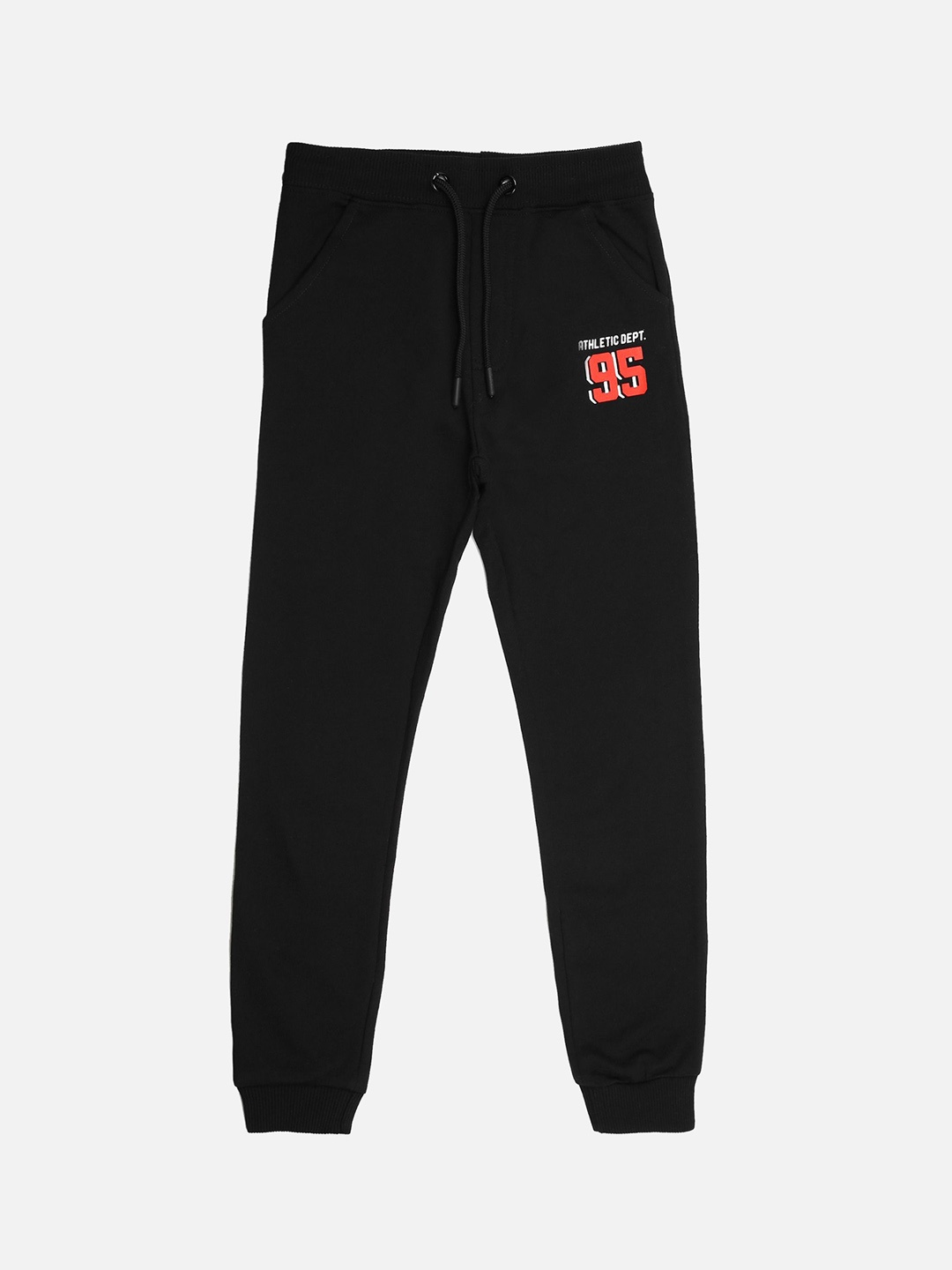 

Billion Boys Cotton Mid-Rise Joggers, Black