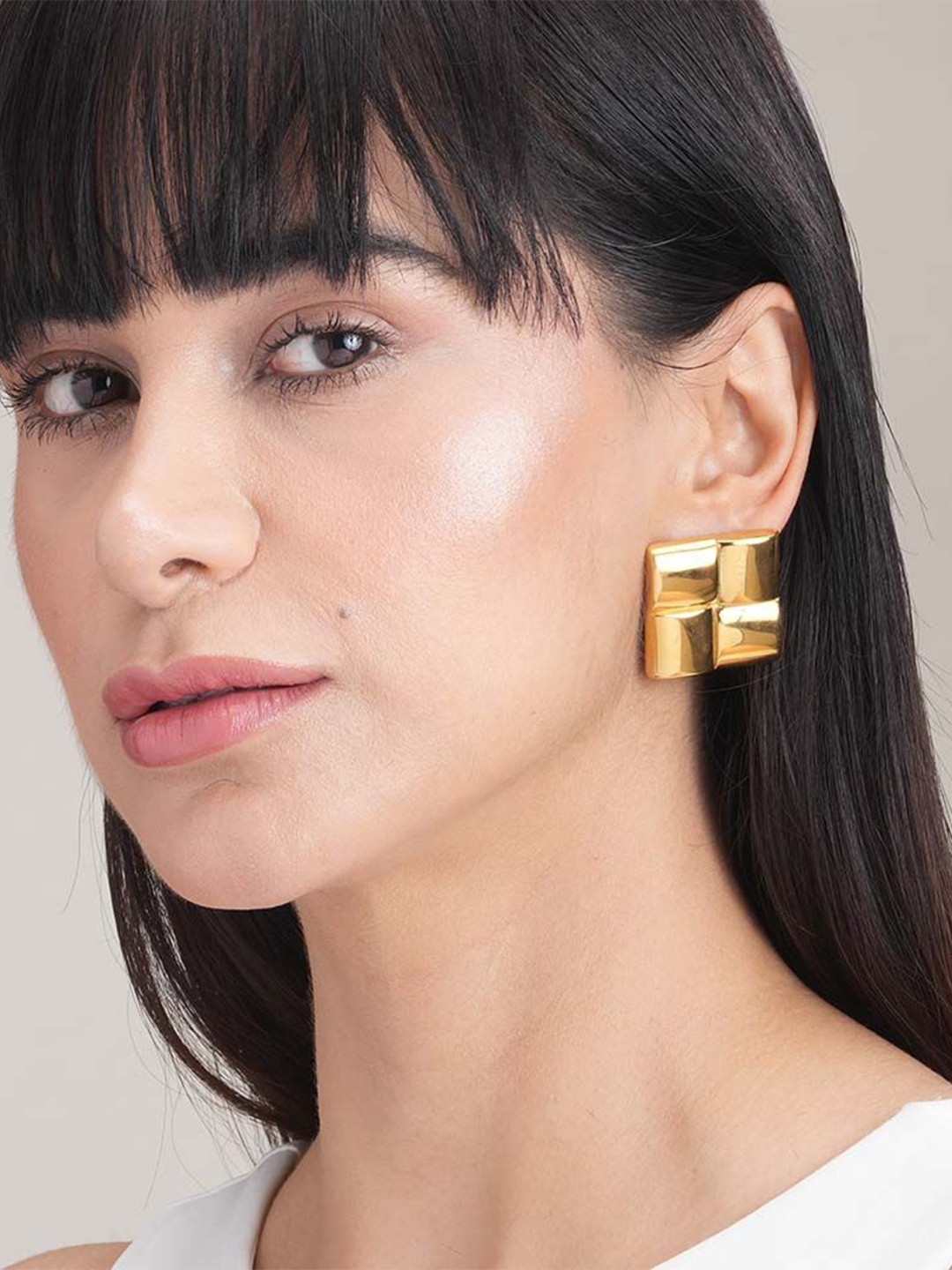 

PALMONAS Classic Studs Earrings, Gold