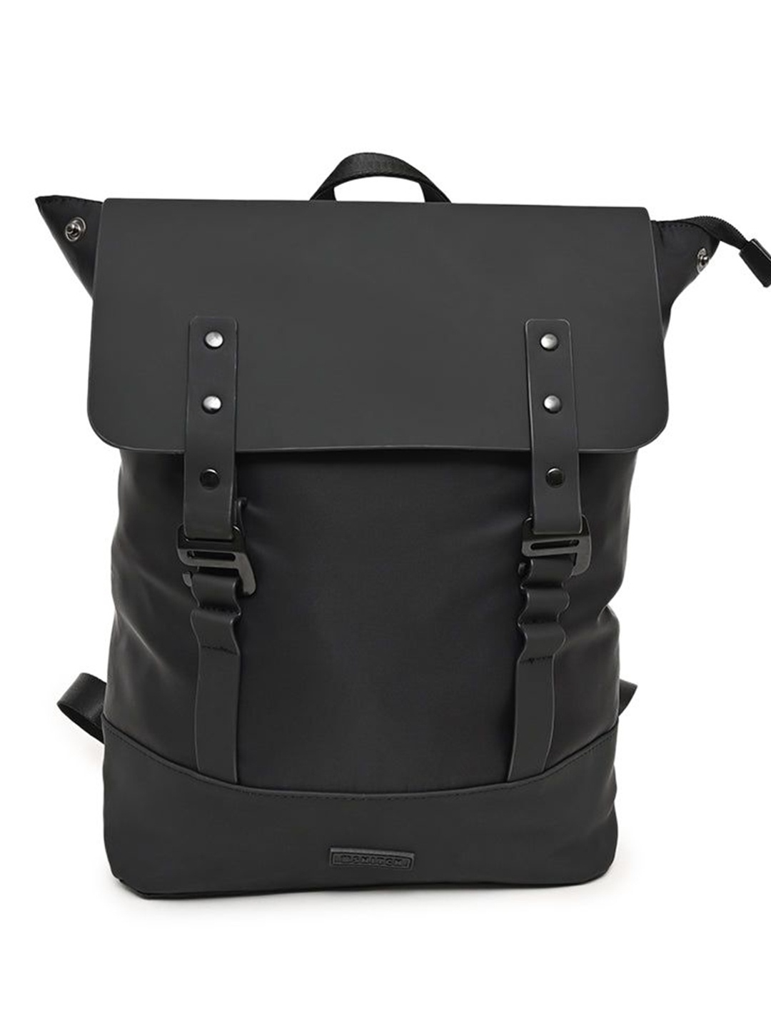 

Snitch Men Solid Backpack with Compression Straps, Black